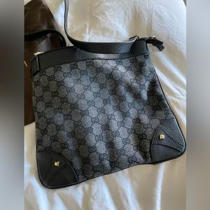 Authentic Gucci canvas crossbody bag